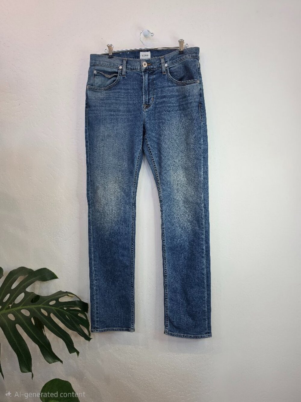 Hudson Byron Straight Leg Mid Wash Men's Jeans 33